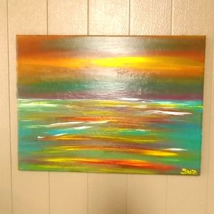 Alien Ocean 12" x 16" painting